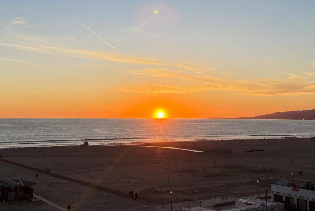 Santa Monica Pier 美麗的夕陽