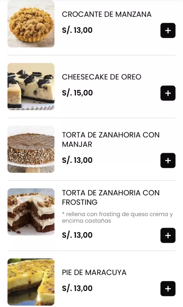 祕魯miraflores餐廳菜單甜點