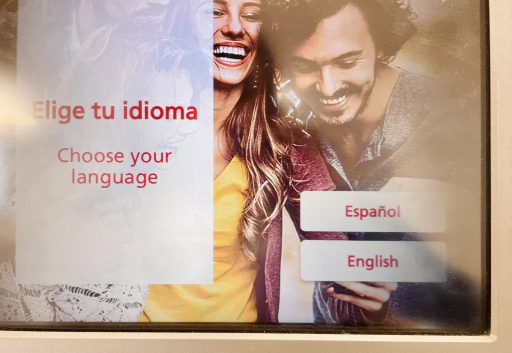 Scotiabank的ATM提領畫面